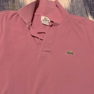 Mens Purple Lacoste Polo